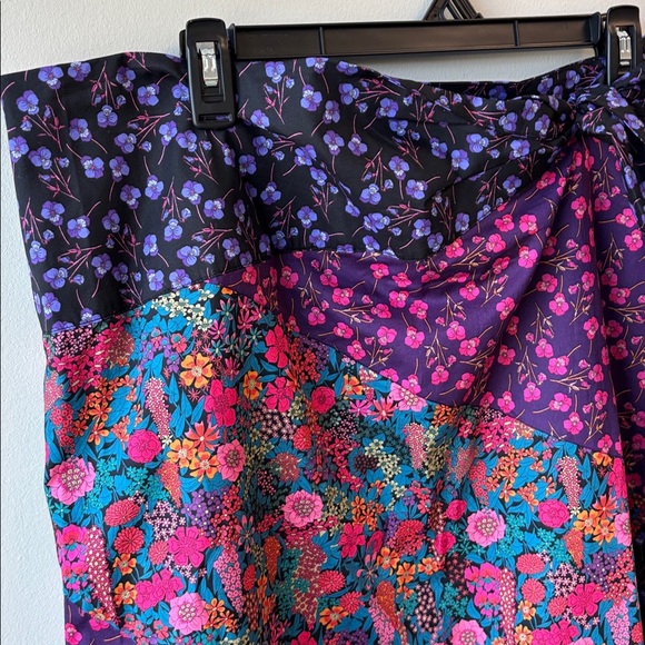J. Crew Floral Skirt with Purple and Pink Accents - Picture 2 of 8